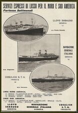 Pubblicita 1931 nave usato  Biella