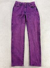 Jeans Wrangler vintage corte cowboy fino ácido roxo mãe cintura alta 14MWZ feminino 27”x32, usado comprar usado  Enviando para Brazil