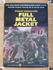 Chaqueta de Metal Completa Original Vintage Película Cine Póster Turco de 1995 Kubrick, usado segunda mano  Embacar hacia Argentina