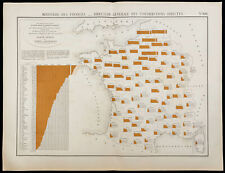 Usado, 1884 - France agricole et départements - Carte statistique de l'agriculture comprar usado  Enviando para Brazil