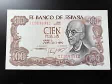 Billete español de 100 pesetas 1970 segunda mano  Embacar hacia Argentina