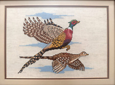 Pheasant needlepoint framed for sale  Amarillo