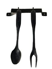 EUA Montana Antigo Viking Aparência Medieval Forjado à Mão. rack, colher e garfo, comprar usado  Enviando para Brazil