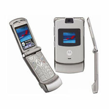 Teléfono Celular Motorola Razr V3 Desbloqueado Teléfono Móvil Abatible Bluetooth Plateado, usado segunda mano  Embacar hacia Argentina