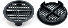 Timloc 25 x Anthracite Grey Plastic 70mm Round Circular Push In Soffit Air Vents for sale  Shipping to Ireland