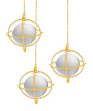 ESBOU WROUGHT IRON 3 GLASS BALL CHANDELIER SATELLITE CHANDELIER E26 METAL GOLD for sale  Shipping to South Africa