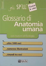 Glossario anatomia umana usato  Italia