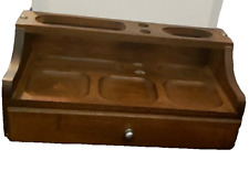 Usado, Organizador vintage de tocador de madera un cajón joyería baratija segunda mano  Embacar hacia Argentina