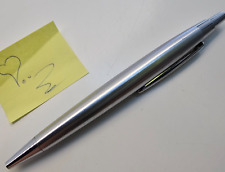 Caneta esferográfica vintage de metal "gorda" de corpo largo sem marca, usado comprar usado  Enviando para Brazil