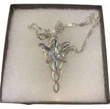 Bam Box Lord of The Rings Pendant of Arwen Necklace Movie Prop Replica Evenstar, used for sale  Shipping to South Africa