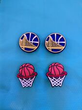 Juego de 4 dijes de zapatos Golden State Warriors fiesta favores pastel artesanías  segunda mano  Embacar hacia Argentina