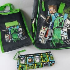 Usado, Mochila e lancheira Minecraft infantil 5 peças traseira 2 conjunto de bolsa escolar bolsa lápis comprar usado  Enviando para Brazil