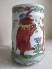 VINTAGE RUSSIAN CERAMIC TANKARD - HAND DECORATED DETAIL - BEAR & GOAT (SONG) for sale  Shipping to South Africa