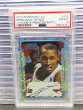2003-04 Bowman R&S Boris Diaw Chrome X-Fractor Refractor Auto RC #06/25 PSA 8 for sale  Shipping to South Africa