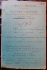 Brevet invention 1912 d'occasion  France