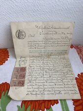 Ancien document notification d'occasion  Aix-les-Bains