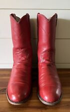 Usado, Justin Boots Couro Vermelho Roper Pull On Cowboy Western L3055 Feminino 8.5 B Rápido comprar usado  Enviando para Brazil