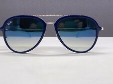Óculos de sol Ray Ban masculino espelhado azul prata aviador RB 4298 grande GG comprar usado  Enviando para Brazil