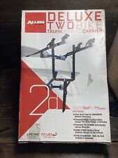 🚲 Allen Sports Deluxe 2-Bike Trunk Mount Rack, Model 102DB, Black/Silver 🚲, used for sale  Shipping to South Africa