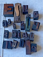 Vintage wood letterpress for sale  POOLE
