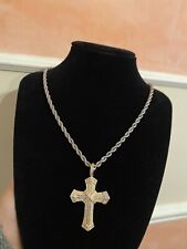 Collana con croce usato  Giugliano In Campania