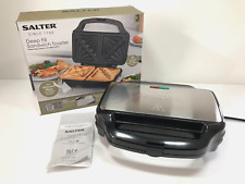 Salter Deep Fill Sandwich Toaster Press EK2017T Electric Non Stick 400W, used for sale  Shipping to South Africa