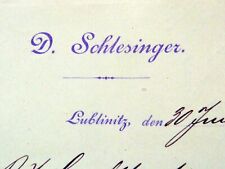 Lublinitz 1892 rechnung gebraucht kaufen  Deutschland