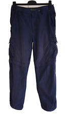 M&S Active Convertible Stormwear Utility Cargo Trousers Shorts 32W 29L Navy VGC for sale  MANCHESTER