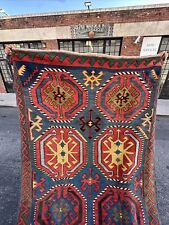 Auth:  19th C Caucasian Kilim  Famed Avar Village  Organic Collectors Pc 5x12 NR, used for sale  Shipping to South Africa