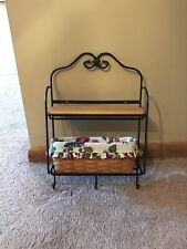 Longaberger Wrought Iron Envelope Wall Shelf With Hooks and Basket for sale  Barboursville