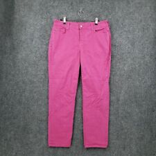 NYDJ Jeans Womens 10 Mid-Rise Skinny Lift Tuck 5-Pocket Medium Wash Pink Denim for sale  Ruskin