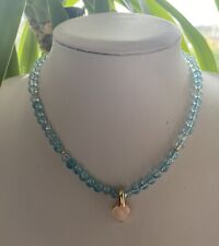 Blautopas collier morganit gebraucht kaufen  Kirchen