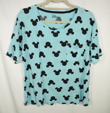 Camiseta Disney Feminina Tamanho S Azul Mickey Mouse Tamanho Grande Ajuste Dormir comprar usado  Enviando para Brazil