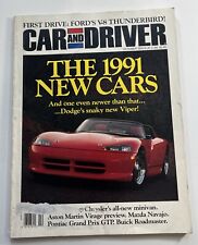 Revista Car & Driver De Colección Octubre 1990 Dodge Viper Stealth Pontiac Grand Prix segunda mano  Embacar hacia Argentina