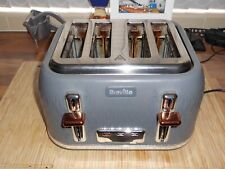 BREVILLE CURVE 4 SLICE TOASTER  (grey & rose gold) for sale  Shipping to South Africa