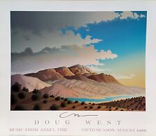 Usado, Doug West, ""Edge of Light", póster de evento, 18.375"h x 24.8 imagen, 2 opciones segunda mano  Embacar hacia Argentina