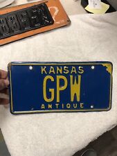 Placa de licença Jeep antiga Kansas # GPW comprar usado  Enviando para Brazil