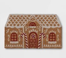 Alfombra de Navidad para casa de pan de jengibre novedad coco alfombra exterior marrón - Wondershop 30x18 segunda mano  Embacar hacia Argentina