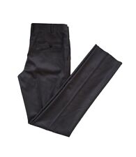 Used, PAL ZILERI MENS DARK GREY WOOL TROUSERS UNFINISHED CUFFS FLAT FRONT. W38" × L38" for sale  Shipping to South Africa