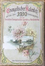 Calendario evangélico alemán 1910 libro de publicación del Edén, calendario evangélico alemán segunda mano  Embacar hacia Argentina