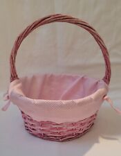 Pink wicker basket for sale  Fairhope