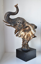 Large gold elephant for sale  Shipping to Ireland