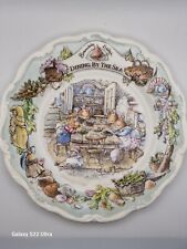 Royal Doulton Brambly Hedge - "Dining By The Sea" Plate - Jill Barklem 2001 - 8", used for sale  Shipping to South Africa