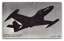 Exhibit Arcade Card McDonnell Twin Jet Banshee Carrier Based Fighter US Navy, used for sale  Shipping to South Africa