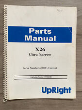 Upright x26 manual for sale  Clearwater