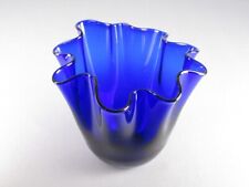 Vaso vetro blu usato  Inverigo