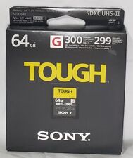 Tarjeta de memoria Sony 64 GB SF-G TOUGH serie UHS-II SDXC segunda mano  Embacar hacia Argentina