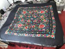 Spanish silk embroidered for sale  STOKE-ON-TRENT