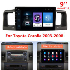 Para 03-08 Toyota Corolla Rádio Estéreo Navegação GPS WiFi DAB RDS 9"" Android 11 comprar usado  Enviando para Brazil