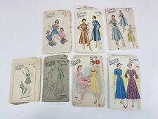 Economy Design Sewing Pattern Vintage 1940s 1950s Lot X7 for sale  Shipping to South Africa